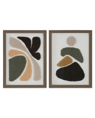 Quadro Home ESPRIT Astratto Città 30 x 2,5 x 40 cm (2 Unità)