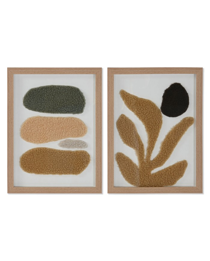 Quadro Home ESPRIT Astratto Città 30 x 2,5 x 40 cm (2 Unità)