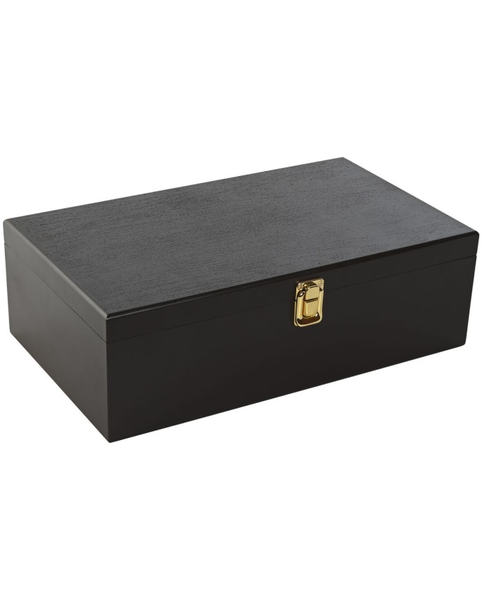 Set di Accessori per il Vino Home ESPRIT Marrone scuro Legno MDF 36 x 21 x 12 cm