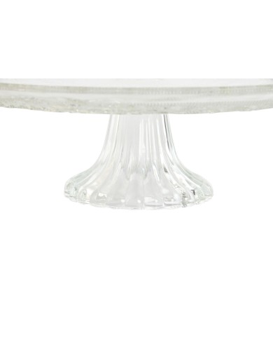 Piatto da pranzo Home ESPRIT Trasparente Cristallo 33 x 33 x 9,4 cm