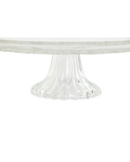 Piatto da pranzo Home ESPRIT Trasparente Cristallo 33 x 33 x 9,4 cm