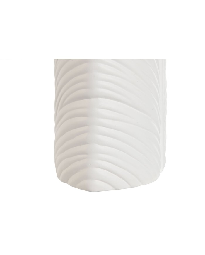 Vaso Home ESPRIT Bianco Gres Tropicale Foglia della pianta 33 x 10 x 70 cm Vaso Home ESPRIT Bianco Gres Tropicale Foglia della pianta 33 x 10 x 70 cm