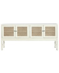 Credenza Home ESPRIT Bianco Naturale 180 x 40 x 85 cm