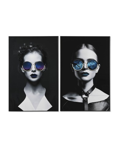 Quadro Home ESPRIT Moderno chica 80 x 3 x 120 cm (2 Unità)