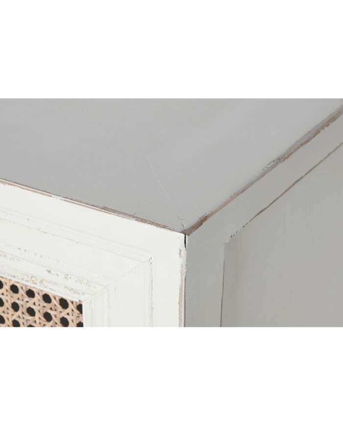 Credenza Home ESPRIT Bianco Naturale 180 x 40 x 85 cm