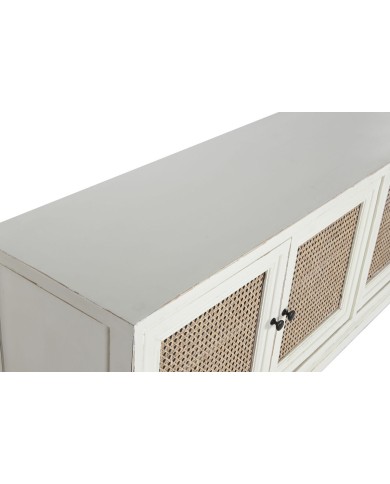 Credenza Home ESPRIT Bianco Naturale 180 x 40 x 85 cm Credenza Home ESPRIT Bianco Naturale 180 x 40 x 85 cm