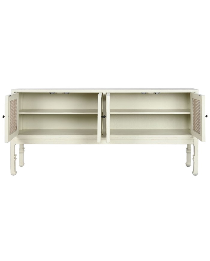 Credenza Home ESPRIT Bianco Naturale 180 x 40 x 85 cm