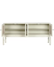 Credenza Home ESPRIT Bianco Naturale 180 x 40 x 85 cm