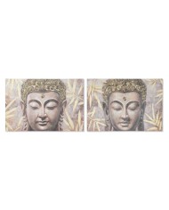 Quadro Home ESPRIT Buddha Orientale 120 x 3 x 80 cm (2 Unità)