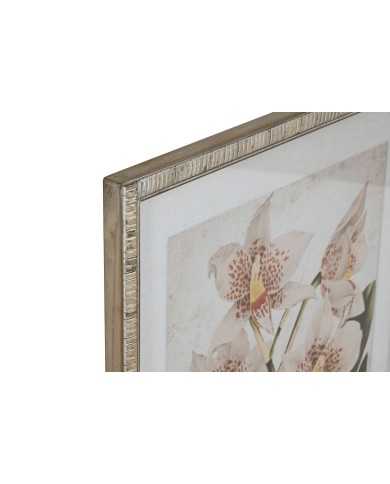 Quadro Home ESPRIT Tropicale Orchidea 50 x 2,5 x 70 cm (2 Unità)