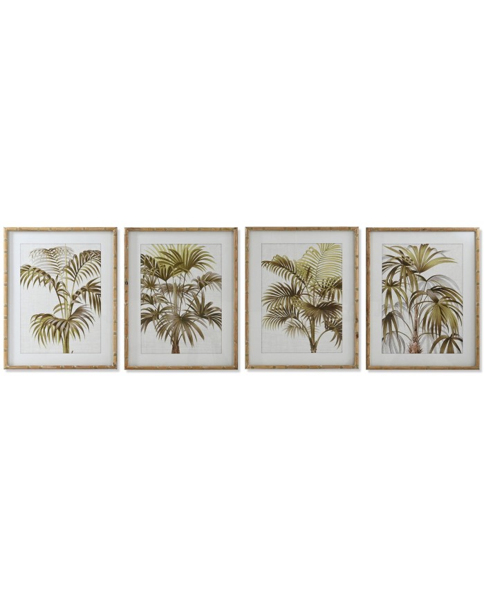Quadro Home ESPRIT Palme Tropicale 55 x 2,5 x 70 cm (4 Unità) Quadro Home ESPRIT Palme Tropicale 55 x 2,5 x 70 cm (4 Unità)