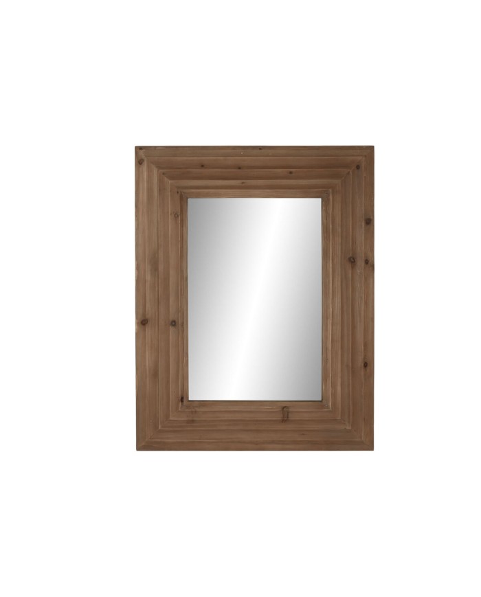 Specchio da parete Home ESPRIT Marrone Naturale Moderno 104 x 9 x 135 cm