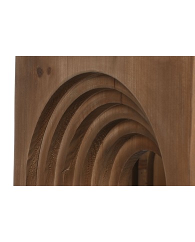 Tavolino da Caffè Home ESPRIT Cristallo Legno di abete 99 x 99 x 46 cm