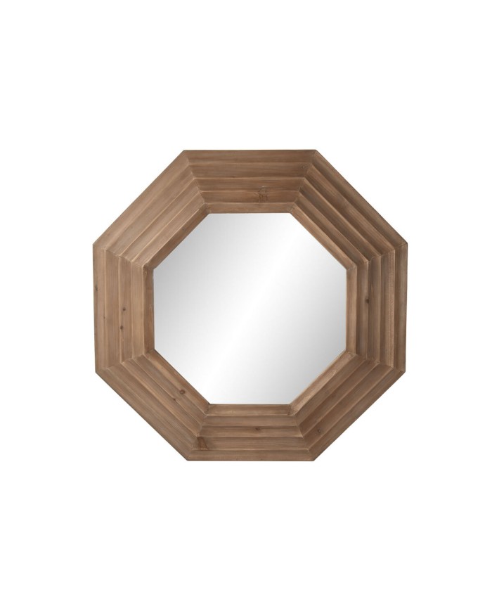 Specchio da parete Home ESPRIT Marrone Naturale Moderno 119 x 9 x 119 cm Specchio da parete Home ESPRIT Marrone Naturale Moderno 119 x 9 x 119 cm