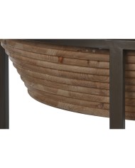 Tavolino da Caffè Home ESPRIT Cristallo Legno di abete 102 x 102 x 46 cm Tavolino da Caffè Home ESPRIT Cristallo Legno di abete 102 x 102 x 46 cm