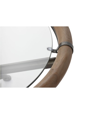 Tavolino da Caffè Home ESPRIT Cristallo Legno di abete 100 x 100 x 40 cm