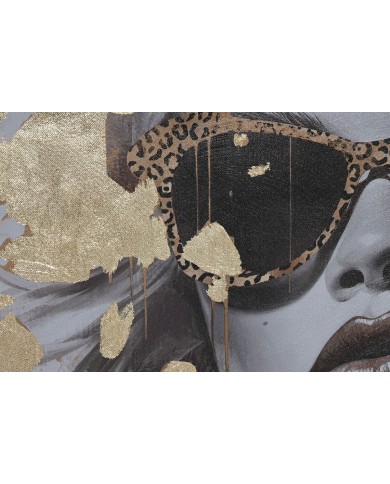 Quadro Home ESPRIT Dorato chica 70 x 3,5 x 70 cm (2 Unità)