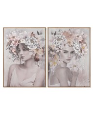 Quadro Home ESPRIT Buddha Orientale 70 x 3,5 x 100 cm (2 Unità)