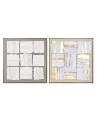 Quadro Home ESPRIT Città Loft 102 x 4,5 x 102 cm (2 Unità)