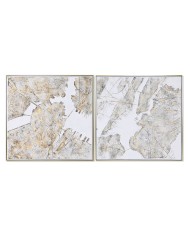 Quadro Home ESPRIT Città Loft 102 x 4,5 x 102 cm (2 Unità)