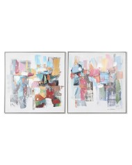 Quadro Home ESPRIT Vaso Scandinavo 30 x 2 x 30 cm (2 Unità) Quadro Home ESPRIT Vaso Scandinavo 30 x 2 x 30 cm (2 Unità)