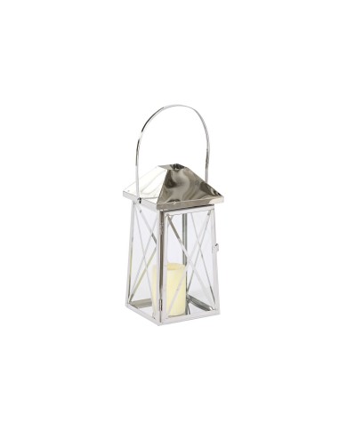 Lanterna Home ESPRIT Argentato Cristallo Acciaio Cromato 20 x 20 x 48 cm (3 Pezzi) Lanterna Home ESPRIT Argentato Cristallo Acciaio Cromato 20 x 20 x 48 cm (3 Pezzi)