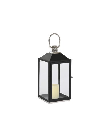 Lanterna Home ESPRIT Nero Argentato Cristallo Acciaio 18 x 18 x 41 cm (2 Pezzi) Lanterna Home ESPRIT Nero Argentato Cristallo Acciaio 18 x 18 x 41 cm (2 Pezzi)