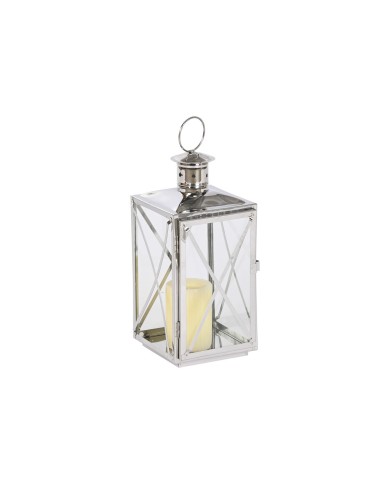 Lanterna Home ESPRIT Argentato Cristallo Acciaio Cromato 16 x 15 x 32 cm (2 Pezzi) Lanterna Home ESPRIT Argentato Cristallo Acciaio Cromato 16 x 15 x 32 cm (2 Pezzi)