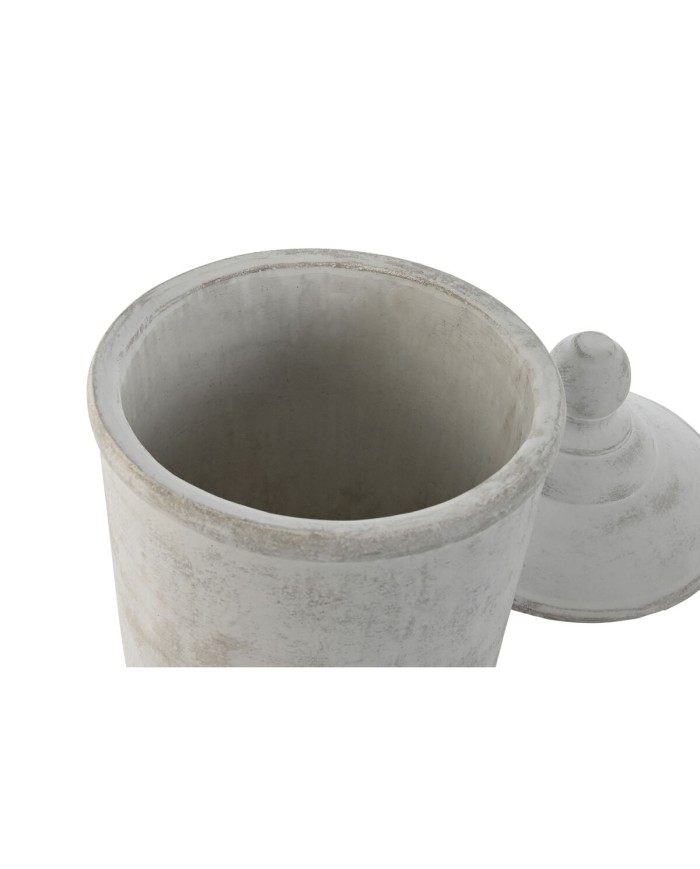 Vaso Home ESPRIT Grigio Cemento Orientale 19 x 19 x 31 cm Vaso Home ESPRIT Grigio Cemento Orientale 19 x 19 x 31 cm