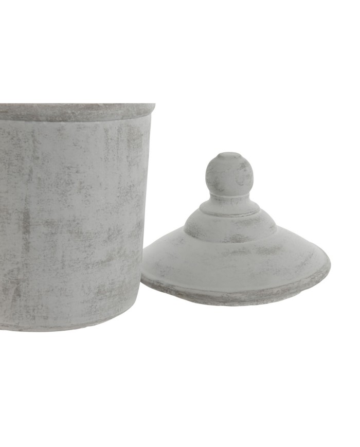 Vaso Home ESPRIT Grigio Cemento Orientale 19 x 19 x 31 cm Vaso Home ESPRIT Grigio Cemento Orientale 19 x 19 x 31 cm