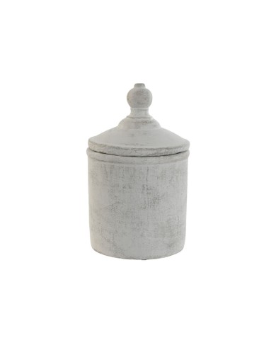 Vaso Home ESPRIT Grigio Cemento Orientale 15 x 15 x 25 cm Vaso Home ESPRIT Grigio Cemento Orientale 15 x 15 x 25 cm