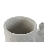 Vaso Home ESPRIT Grigio Cemento Orientale 15 x 15 x 25 cm Vaso Home ESPRIT Grigio Cemento Orientale 15 x 15 x 25 cm