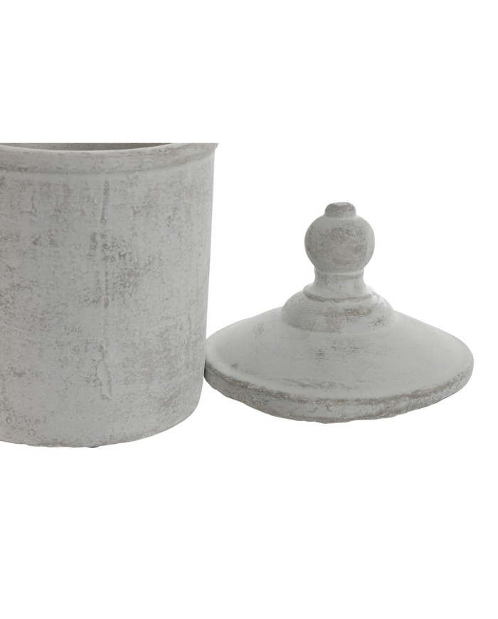 Vaso Home ESPRIT Grigio Cemento Orientale 15 x 15 x 25 cm Vaso Home ESPRIT Grigio Cemento Orientale 15 x 15 x 25 cm