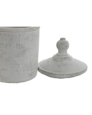 Vaso Home ESPRIT Grigio Cemento Orientale 15 x 15 x 25 cm Vaso Home ESPRIT Grigio Cemento Orientale 15 x 15 x 25 cm
