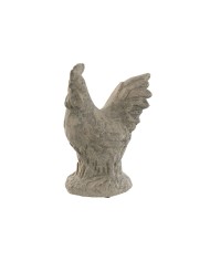 Statua Decorativa Home ESPRIT Grigio Gufo Finitura invecchiata 10 x 9 x 14 cm (3 Unità)