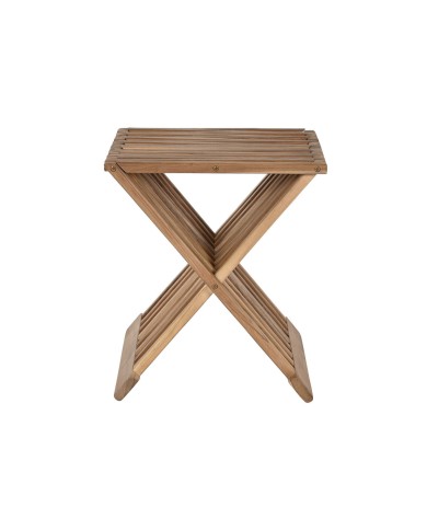 Tavolo aggiuntivo Home ESPRIT Naturale Teca 40 x 35 x 45 cm