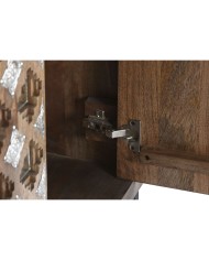 Armadio Home ESPRIT Marrone Nero Argentato 90 x 38 x 170 cm