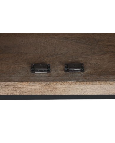 Armadio Home ESPRIT Marrone Nero Argentato 90 x 38 x 170 cm Armadio Home ESPRIT Marrone Nero Argentato 90 x 38 x 170 cm