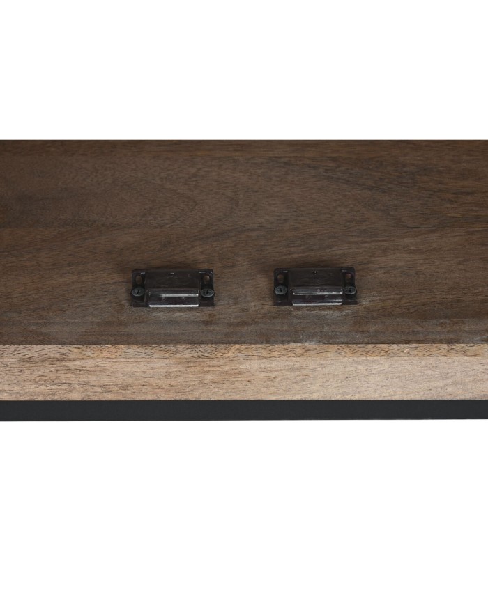 Armadio Home ESPRIT Marrone Nero Argentato 90 x 38 x 170 cm