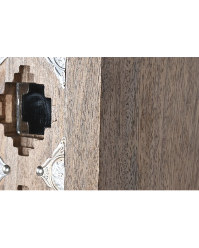 Armadio Home ESPRIT Marrone Nero Argentato 90 x 38 x 170 cm