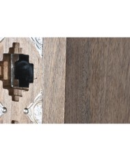 Armadio Home ESPRIT Marrone Nero Argentato 90 x 38 x 170 cm