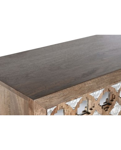 Armadio Home ESPRIT Marrone Nero Argentato 90 x 38 x 170 cm Armadio Home ESPRIT Marrone Nero Argentato 90 x 38 x 170 cm