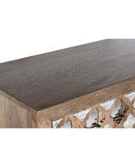 Armadio Home ESPRIT Marrone Nero Argentato 90 x 38 x 170 cm