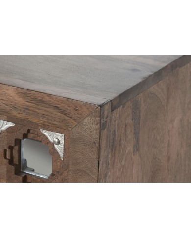 Credenza Home ESPRIT Marrone Nero Argentato 150 x 38 x 80 cm Credenza Home ESPRIT Marrone Nero Argentato 150 x 38 x 80 cm