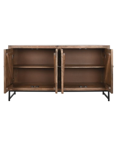 Credenza Home ESPRIT Marrone Nero Argentato 150 x 38 x 80 cm Credenza Home ESPRIT Marrone Nero Argentato 150 x 38 x 80 cm