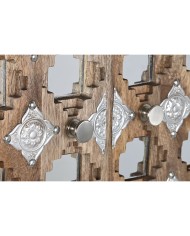 Armadio Home ESPRIT Marrone Nero Argentato 90 x 38 x 170 cm