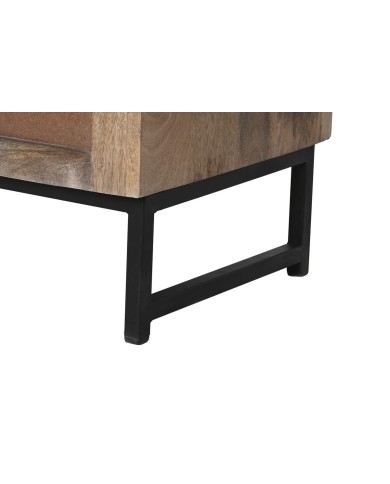 Credenza Home ESPRIT Marrone Nero Argentato 80 x 38 x 80 cm Credenza Home ESPRIT Marrone Nero Argentato 80 x 38 x 80 cm