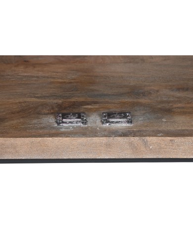 Credenza Home ESPRIT Marrone Nero Argentato 80 x 38 x 80 cm Credenza Home ESPRIT Marrone Nero Argentato 80 x 38 x 80 cm