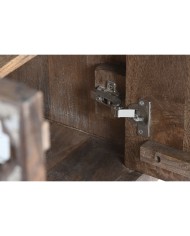 Credenza Home ESPRIT Marrone Nero Argentato 80 x 38 x 80 cm