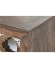 Credenza Home ESPRIT Marrone Nero Argentato 80 x 38 x 80 cm